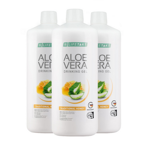Aloe Vera Drinking Gel Honey 3er